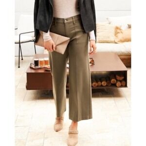 Evereve Olive Wide Leg Pants